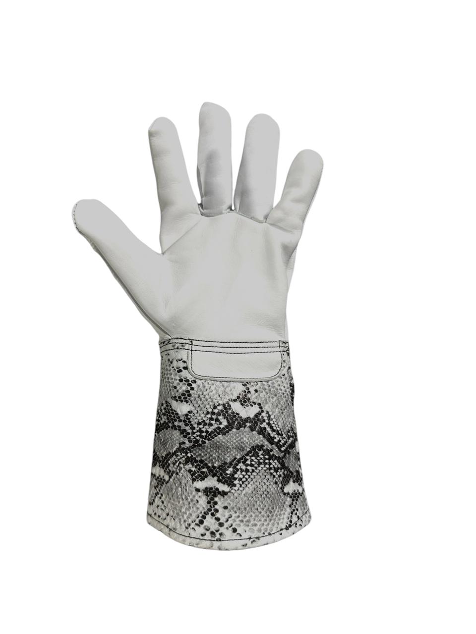 White Python Textured Welding Gloves 777's