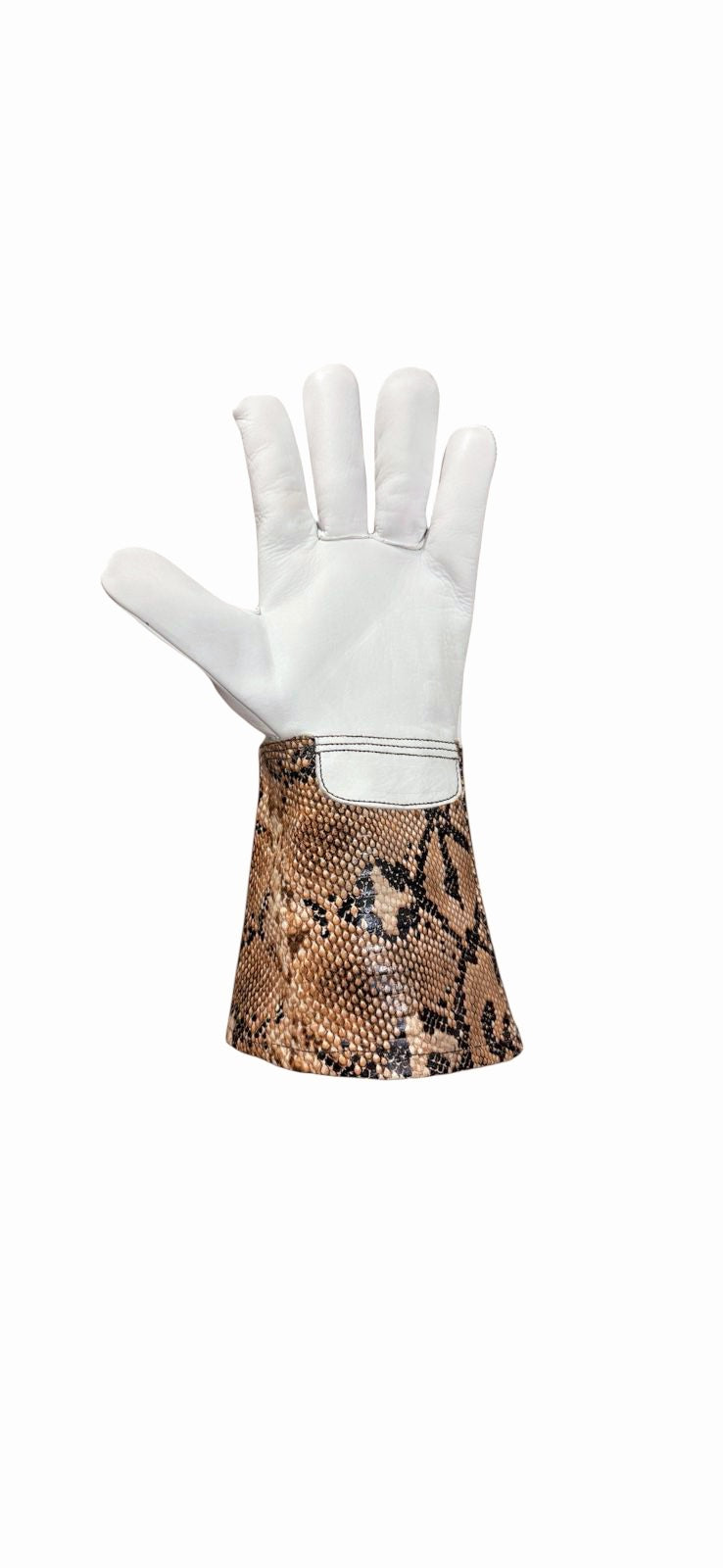 Brown Python Textured Welding Gloves 777's