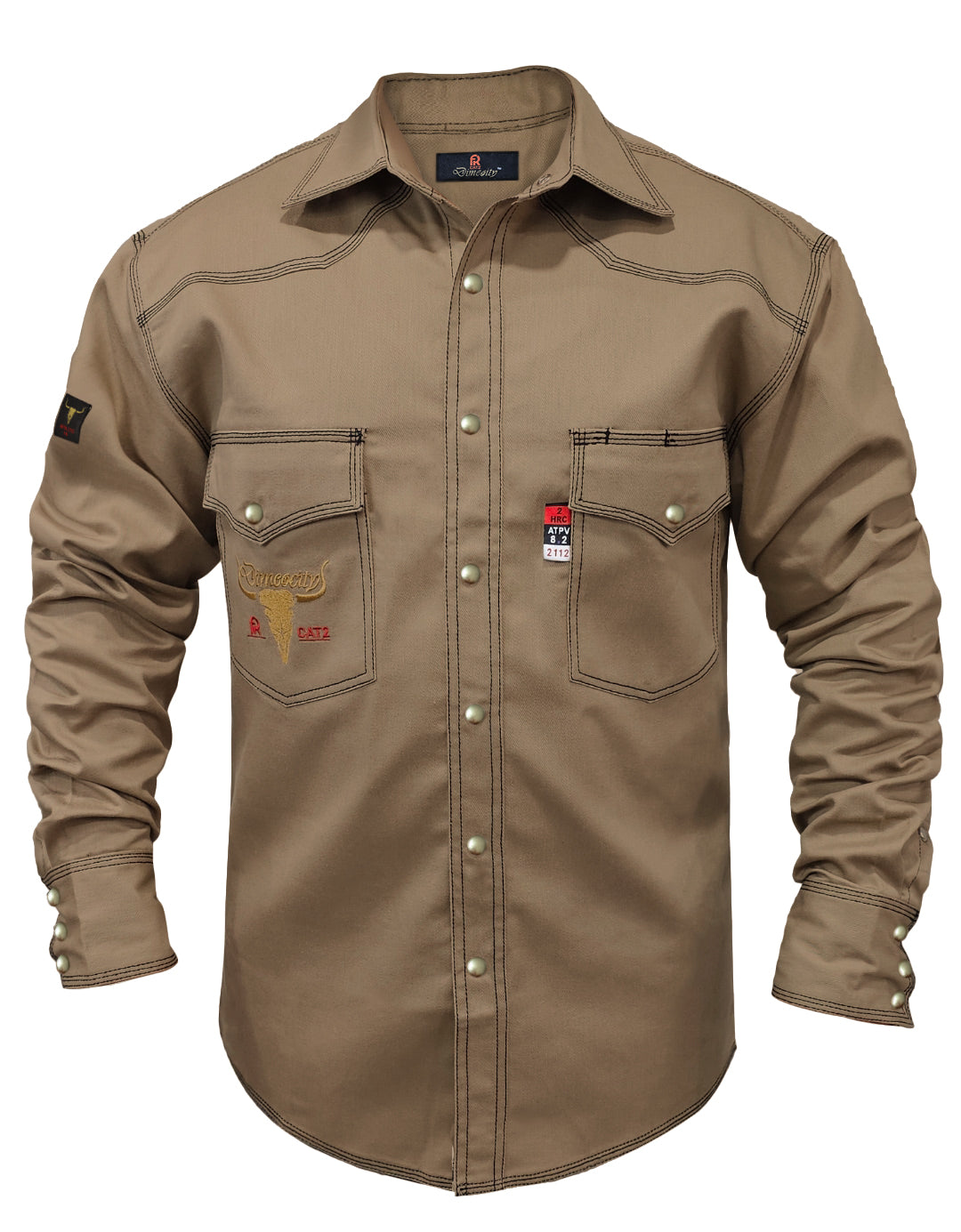 Tan Western FR Welding Shirt Tan Western FR Welding Shirt