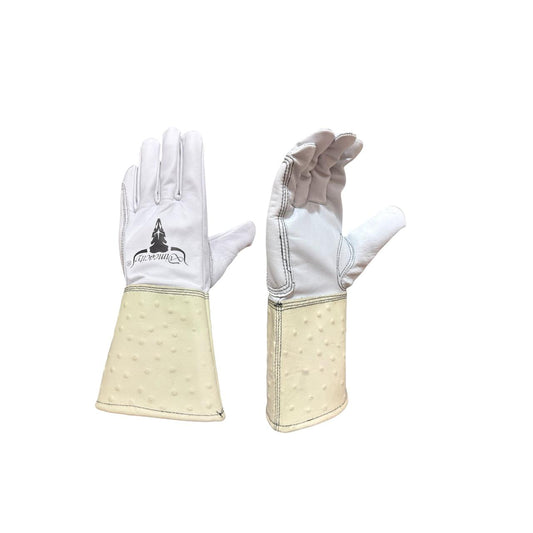 Pearl Ostrich Tig Welding Gloves 612's