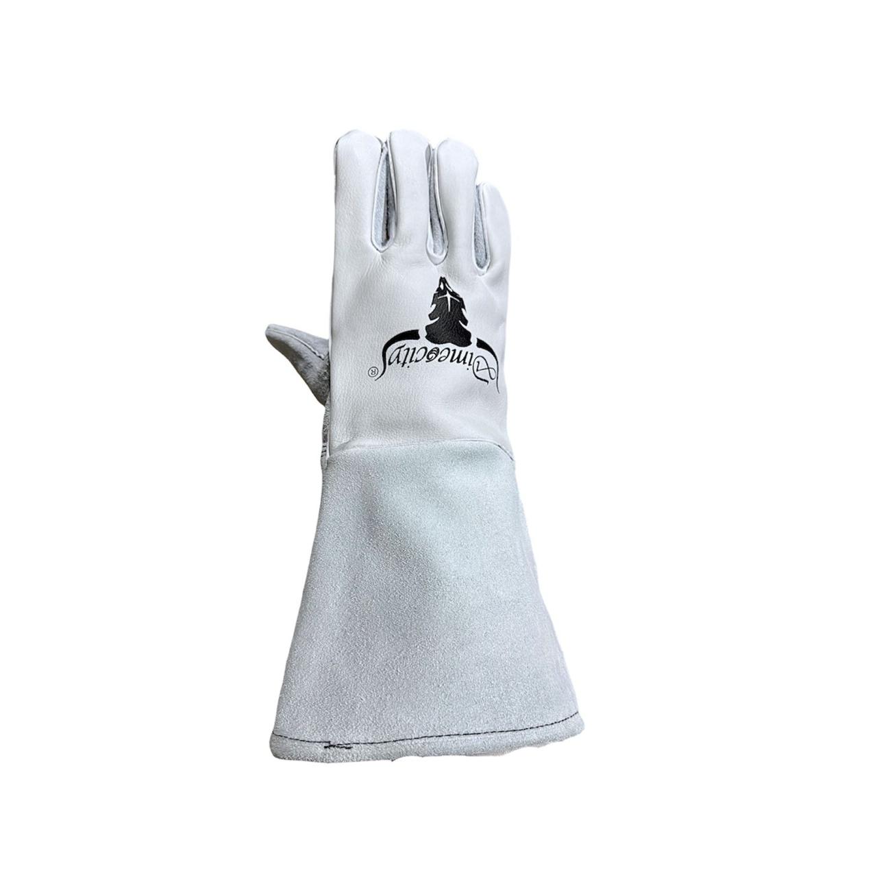 White Stick Welding Gloves 222's