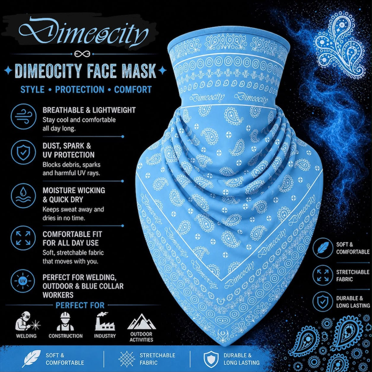 Light Blue Face Mask
