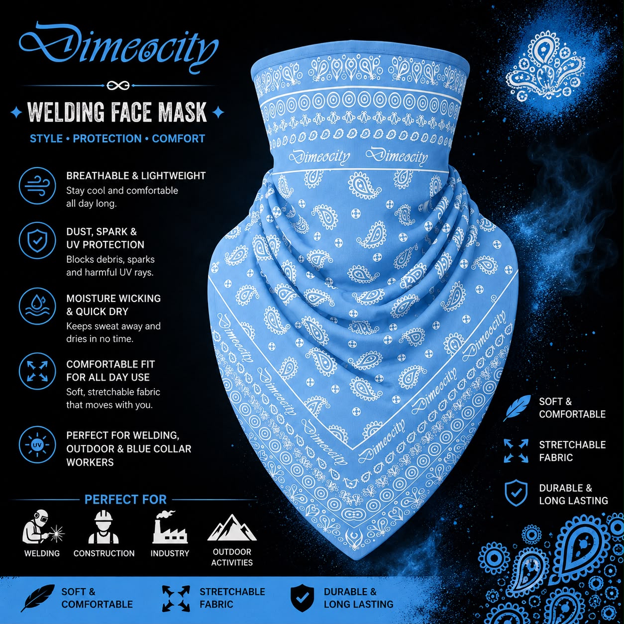 Light Blue Face Mask