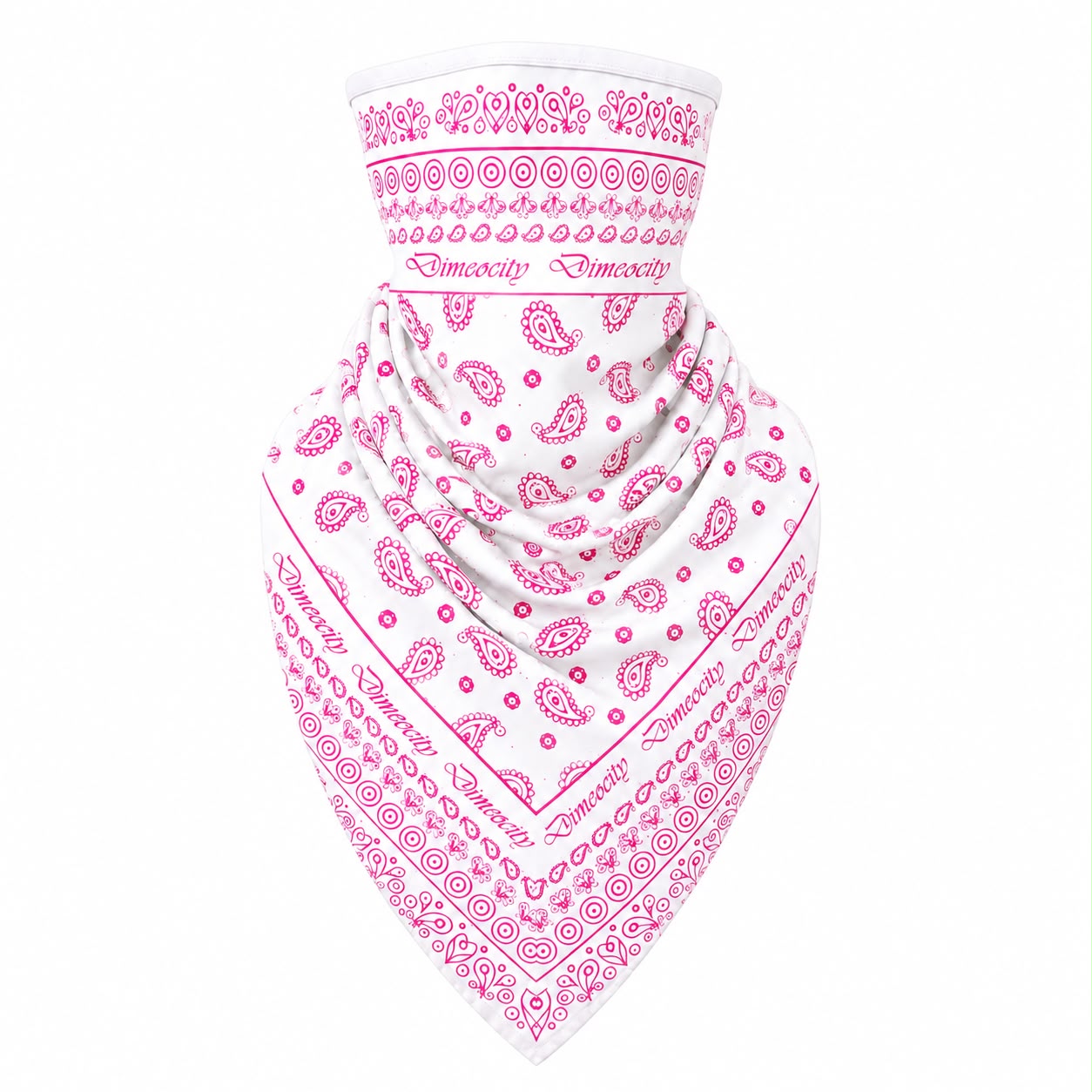White/Pink Face Mask