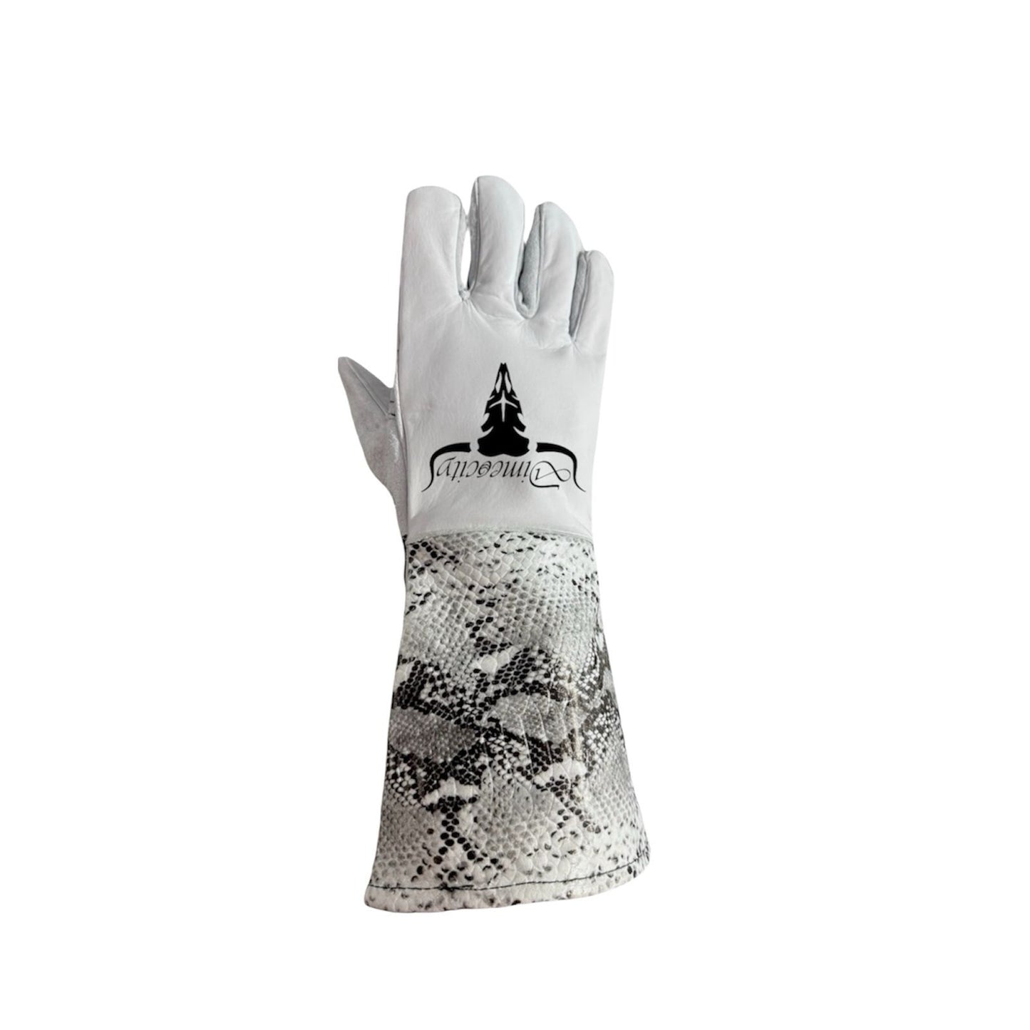 White Python Stick Welding Gloves 222's