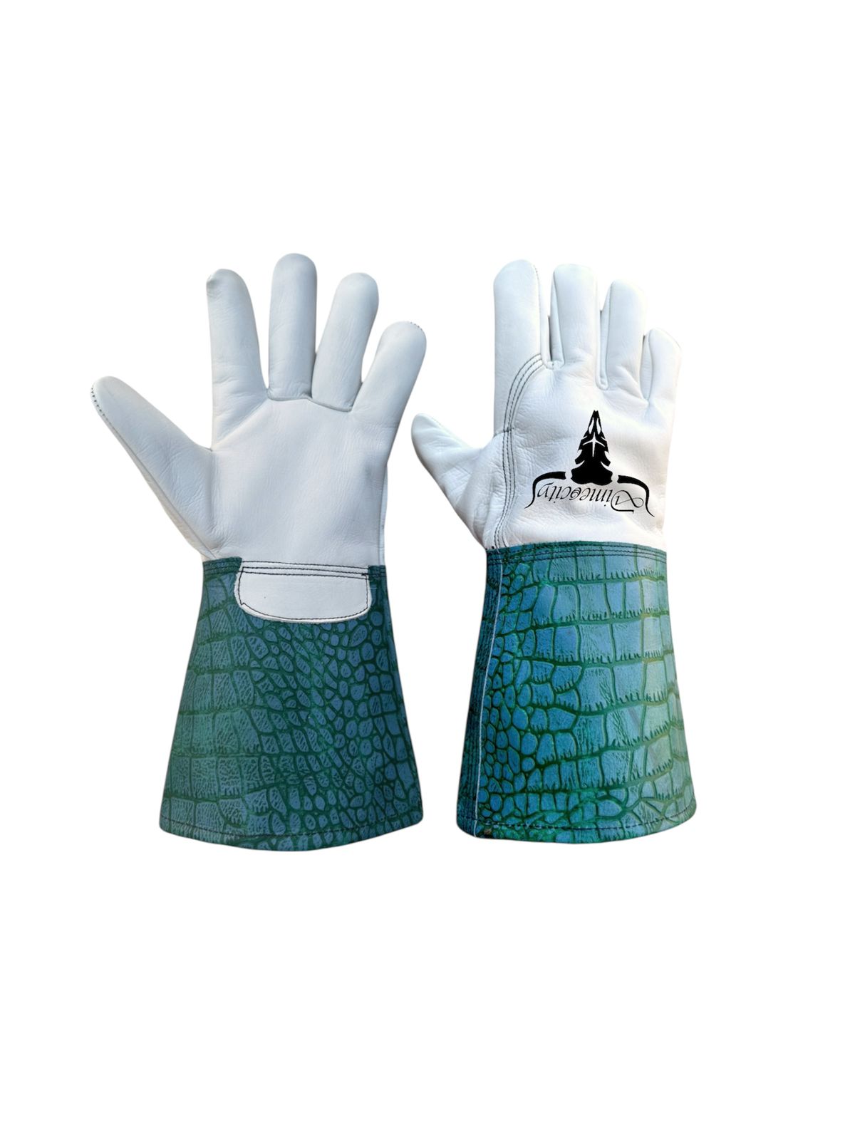 Green Caiman Welding Gloves 777's