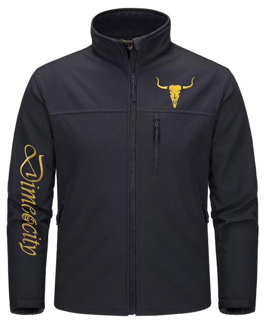 Black/Gold Soft Shell Jacket