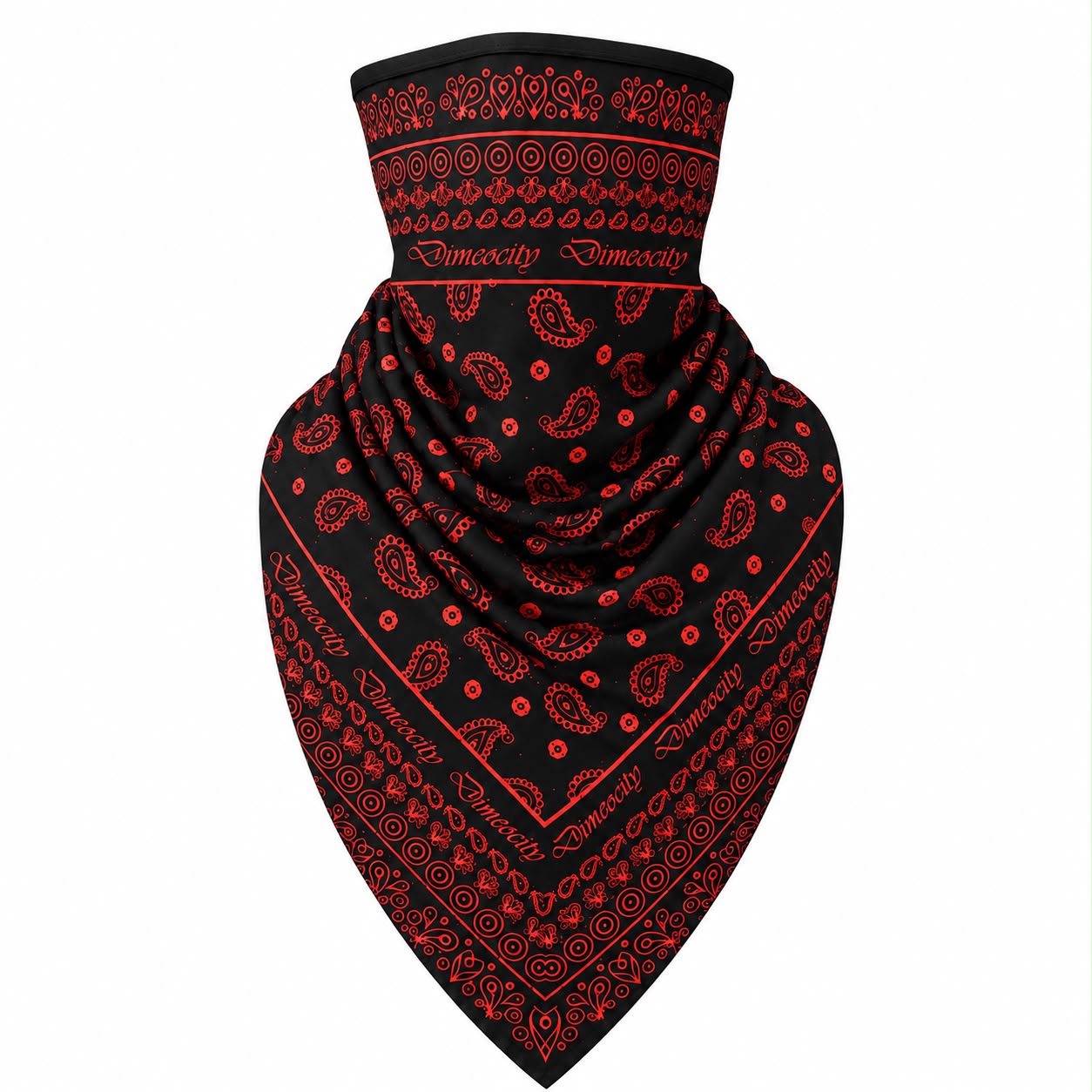 Black/Red Face Mask