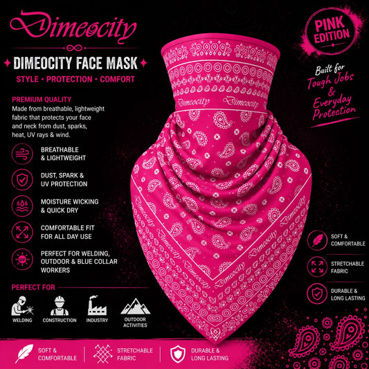 Pink/White Face Mask