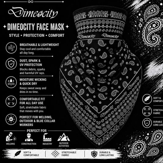 Black/White Face Mask